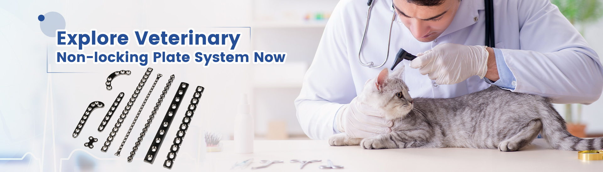 Veterinary Orthopedic Trauma Stainless Steel Material Non-Locking Plates And Screws